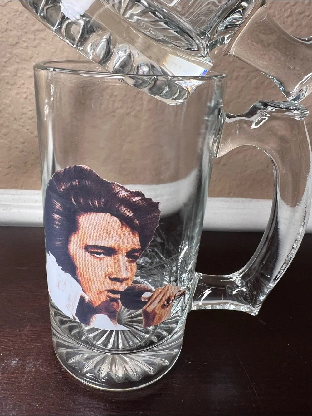 Vintage 1970s Elvis Presley Glass Steins, Belcrest Mug Set, Retro Barware Gift